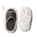 ショッピング掃除用品 掃除用品 　モップスリッパ 英字ロゴ柄　 適応サイズ：約23〜26cm　左右1組