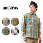 ショッピングネルシャツ HOUSTON ヒューストン ビンテージ チェック ビエラ シャツ ネルシャツ メンズ 長袖 綿100% 厚手 アメカジ ミリタリー おしゃれ 古着風 秋 冬 服 定番 41253VW