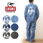 CHUMS チャムス つなぎ ジャンプスーツ オーバーオール メンズ レディース 綿 ポリエステル 黒 デニム アメカジ アウトドア キャンプ 春 夏 秋 冬 CH03-1375