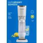 ショッピングソーダストリーム sodastream ソーダストリーム　(ジェネシス v2) スターターキット (ホワイト)　本体/ガスシリンダー1本付き