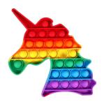 プッシュポップバブル ユニコーン スクイーズ 知育玩具 誕生日プレゼント 子供 おもちゃ 2歳 3歳 4歳 5歳 6歳 男の子 女の子 小学生