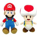 ぬいぐるみ 2種セット マリオ キノピオ Sサイズ スーパーマリオ グッズ 誕生日プレゼント 子供 おもちゃ 男の子 女の子 小学生