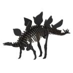 ハコモ hacomo 恐竜 ステゴサウルス BLACK ペーパークラフト 誕生日プレゼント 子供 おもちゃ 小学生 工作キット 子供 安い 小学校