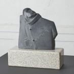IZ69970F★作家物 石材 オブジェ 置物 モチーフ アート 作品 工芸品 美術品 インテリア 店舗什器 ディスプレイ 装飾 モダン 石 サイン入り
