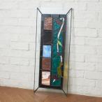 IZ75431F* античный витражное стекло стекло стекло ... павильон рамка окна двери . материал дисплей оборудование орнамент цветок узор магазин инвентарь Taisho .. изделие прикладного искусства 