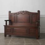  Classic Church bench дуб из дерева 2 местный . bench ko мех стул место хранения .. дерево скульптура длина стул античный стиль запад .97963