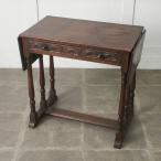  Британия античный боковой стол дуб . длина тип Drop leaf стол выдвижной ящик украшение шт. стол стенд для вазы натуральное дерево Classic дерево скульптура 99645