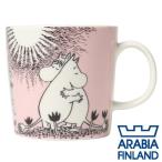 ARABIA アラビア Moomin ムーミン マグ ラブ(ピンク) 300ｍl Love マグカップ