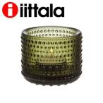 『並行輸入品』イッタラ カステヘルミ キャンドルホルダー 64mm モスグリーン iittala