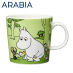 『並行輸入品』ARABIA アラビア Moomin ムーミン マグ ムーミン グラスグリーン 300ml Moomintroll grass-green マグカップ