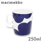 『並行輸入品』Marimekko マリメッコ Iso Unikko 60th イソ ウニッコ マグ マグカップ 250ml ホワイト×ダークブルー 食器 ブランド