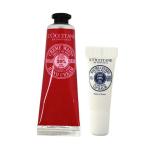 『並行輸入品』ロクシタン シア リップ＆ハンドクリーム ディライトフルローズ 2点セット LOCCITANE