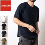 Tシャツ ラウンドテール ドライコットンタッチ ユナイテッドアスレ 吸水速乾 メンズ レディース ブランド 半袖 カットソー インナー 無地 (56-566201)