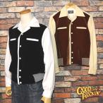 GOOD ROCKIN’ グッドロッキン ヴィンテージスタイル ボーダーリブ別珍切替シャツ GRS-367