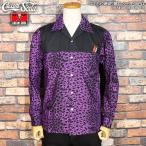 CREAM SODA クリームソーダ  CS ヒョウ柄切り替えしシャツPURPLE 　PD24SN-01PURPLE