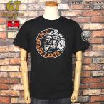 ショッピングBY 67 MOTOR CYCLE CLUB 　67モーターサイクルクラブ 　by CREAM SODA クリームソーダ  CS スカルライダーTシャツ BLACK  PD24T-07BLACK