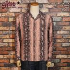 STAR OF HOLLYWOOD スターオブハリウッド SNAKE HIGH DENSITY RAYON L/S SHIRT 蛇柄 スネーク柄 PINK SH29313 東洋エンタープライズ