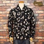 SAVOY CLOTHING サヴォイクロージング Musical Note Pattern Italian Shirts ミュージカルノート イタリアンカラーシャツ SVY-SH316