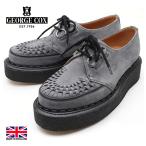 ジョージコックス スキップトン 3588 メンズ レディース　ラバーソール チェコ―ルグレースエード ブラックインターレース ブラック 厚底  ブーツイングランド製