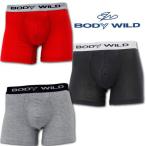 GUNZE(グンゼ)BODYWILD(ボディーワイルド) 綿混ストレッチ素材ボクサーブリーフ BWB087G(前あき)