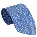 Ferragamo フェラガモ ネクタイ 702846 ライトブルー系 サルヴァトーレ・フェラガモ 人気 高級 ブランド