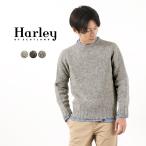 HARLEY OF SCOTLAND(ハーレーオブスコットランド)  シェトランド ミドルゲージ クルーネック ニットセーター / メンズ