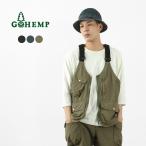 GOHEMP（ゴーヘンプ） ヘンプ ユーティリティ ベスト / メンズ / ヘンプ コットン / ウェザークロス