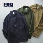 ショッピング日本一 FOB FACTORY（FOBファクトリー） F2394 フレンチ シャツジャケット / 長袖 / メンズ / 日本製｜20％OFFクーポン対象