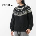 ショッピングノルディック COOHEM（コーヘン） ノルディックニット プルオーバー / メンズ 刺繍 柄 日本製 ゆったり 暖かい 米冨 Nordic Knit PO