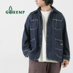 ショッピングカバーオール GOHEMP（ゴーヘンプ） カバーオールジャケット / ライトアウター デニム ワンウォッシュ ヘンプ コットン 綿
