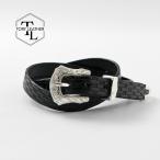 TORY LEATHER(トリーレザー) 3/4インチ ウエスタンベルト バスケットウィーブ / メンズ 本革 細め 型押し