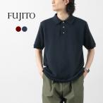 FUJITO( Fuji to) вязаный Polo легкий solid цвет / мужской tops рубашка-поло короткий рукав хлопок сделано в Японии Knit Polo Easy
