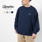 GYMPHLEX(ジムフレックス) ハイガーゼコットン ロングスリーブTシャツ / メンズ 長袖 ロンT 綿 刺繍