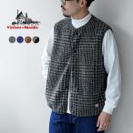 ショッピングベスト VINCENT ET MIREILLE（ヴァンソン エ ミレイユ） ボアベスト プレイド M / メンズ フリース 保温 Boa Vest Plaid