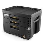 ショッピング引き出し [予約受付品]TOUGHBUILT StackTech 3ドロワーボックス（サイドロック）TB-B1-D-73（2025年12月発送予定）