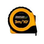 Johnson Level 3mメジャースケール（インチ/メトリック併記）コンベックス巻尺 1828-0010
