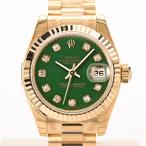 ロレックス デイトジャスト 腕時計 179178G Z番 グリーンジェダイド レディース 中古SA品