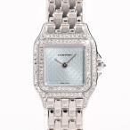 カルティエ パンテールSM 腕時計 WF3249F3  ブルー レディース 中古A品