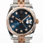 ロレックス デイトジャスト 腕時計 116231G Z番 ブルージュビリー メンズ 中古A品