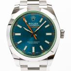 ロレックス ミルガウス 腕時計 116400GV ランダム品番 ブルー メンズ 中古A品
