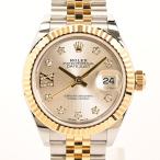 ロレックス デイトジャスト28 腕時計 279173/J ランダム品番 シルバー レディース 中古A品