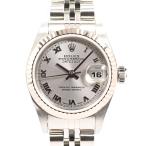 ロレックス デイトジャスト 腕時計 79174 F番 シルバーローマン レディース 中古A品