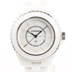 シャネル J12 ファントム 33mm 腕時計 H6345  ホワイト レディース 中古A品