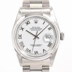 ロレックス デイトジャスト 腕時計 16200 A番 ホワイトローマン メンズ 中古A品