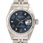 ロレックス デイトジャスト 腕時計 69174 U番 ブルーナンバー レディース 中古A品