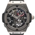 ウブロ キングパワー トゥールビヨン ジルコニウム GMT 腕時計 706.ZX.1170.RX  スケルトン メンズ 中古A品