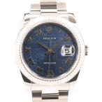 ロレックス デイトジャスト 腕時計 116234 V番 ブルージュビリー メンズ 中古A品