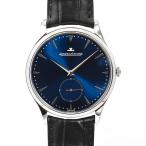 ジャガールクルト マスター グランド ウルトラスリム スモールセコンド 腕時計 Q1358480  ブルー メンズ 中古A品