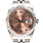 ショッピングロレックス ロレックス デイトジャスト 腕時計 16234 Y番 ピンクローマン メンズ 中古A品