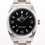 ロレックス エクスプローラーI 腕時計 14270 P番 ブラック メンズ 中古A品